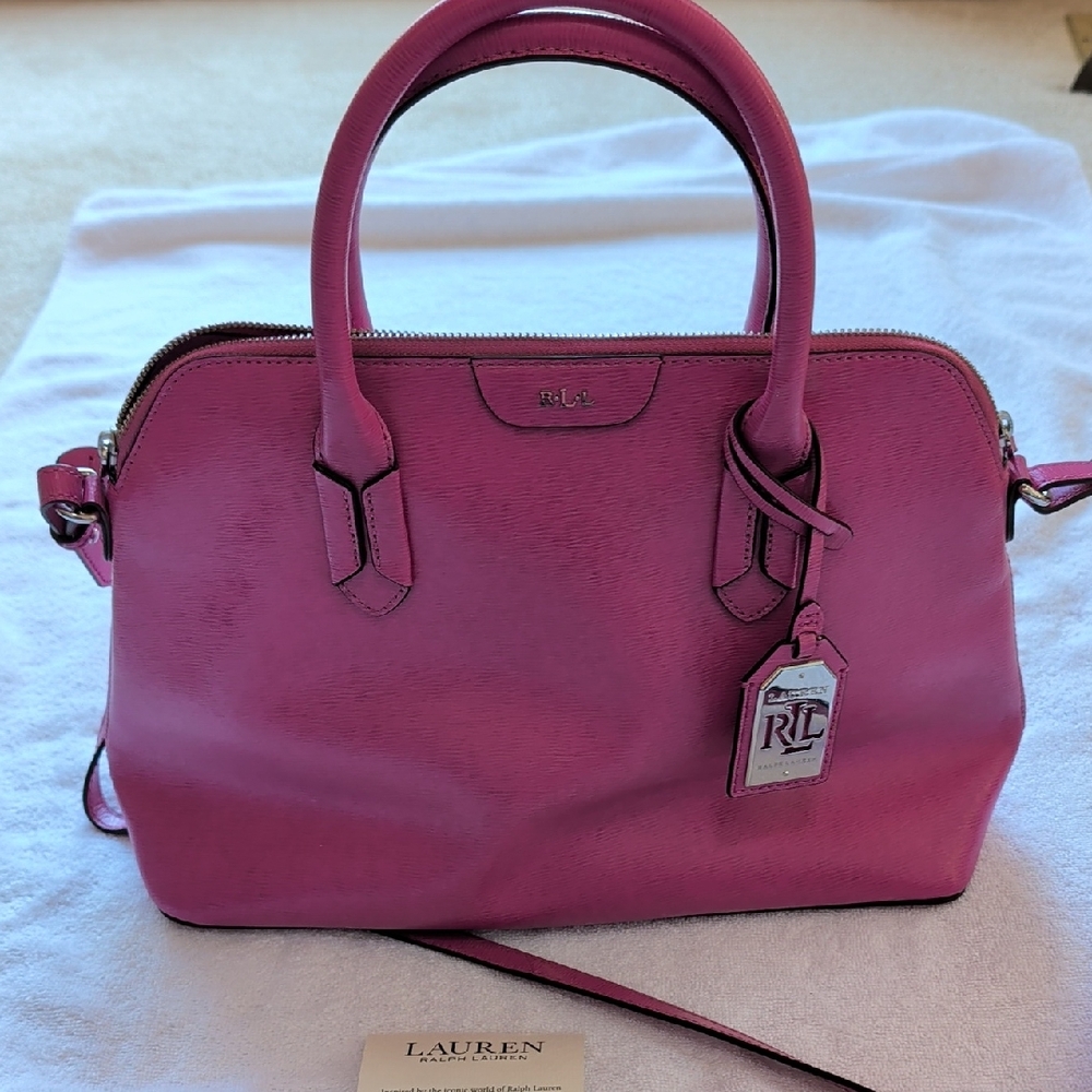 Lauren Ralph Lauren Pink Satchel Bag